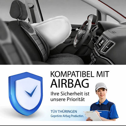 Sitzbezüge Ford E-Transit Custom 2023 - heute – Prestige schwarz – perfekte Passform (Sitz/Sitz)